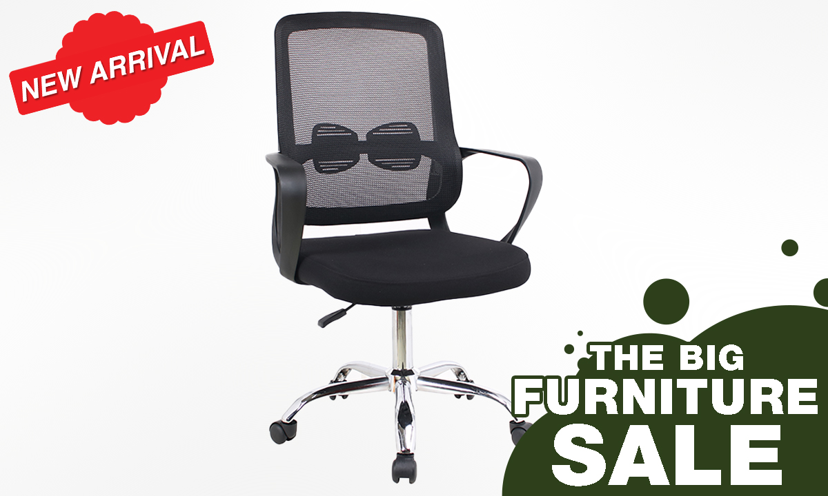 TASK CHAIR SK1021S MESH BLACK (WAS PHP 2,495.00)