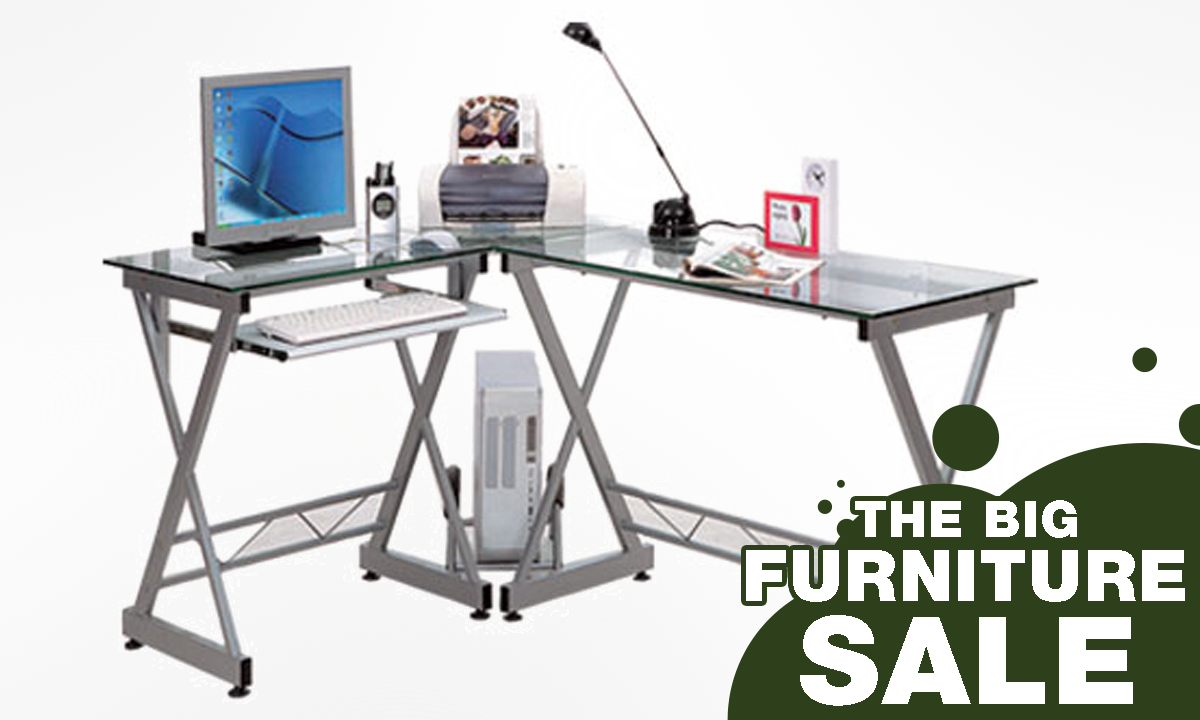 COMPUTER TABLE CT3802 SILVER (WAS PHP 7,295.00)