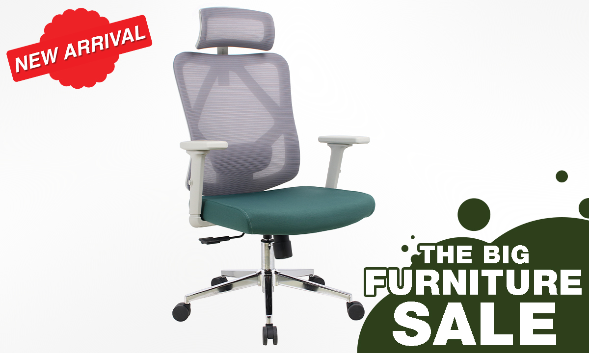 EXECUTIVE CHAIR M18G MESH WITH 3D ARM GREEN (WAS PHP 7,495.00)