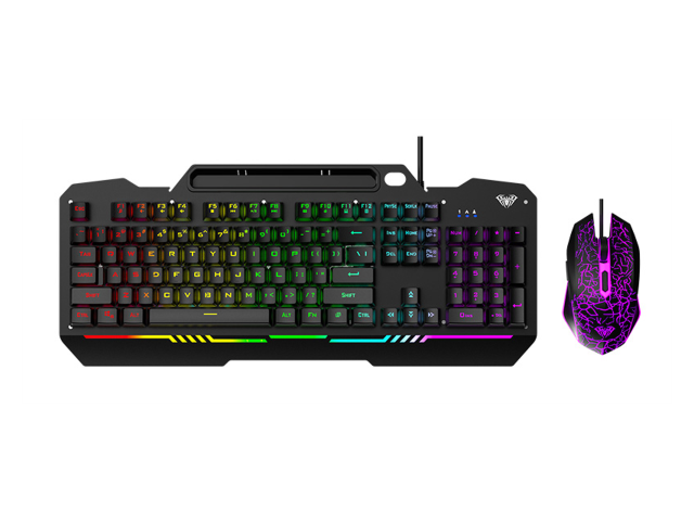 Aula T102 Wired RGB Membrane Keyboard & Mouse Combo