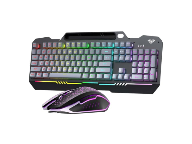 Aula T102 Wired RGB Membrane Keyboard & Mouse Combo
