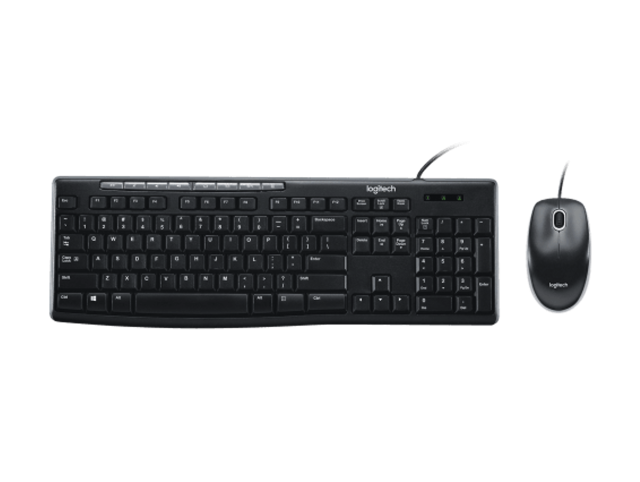 Logitech MK200 Media Corded Keyboard and Mouse Combo