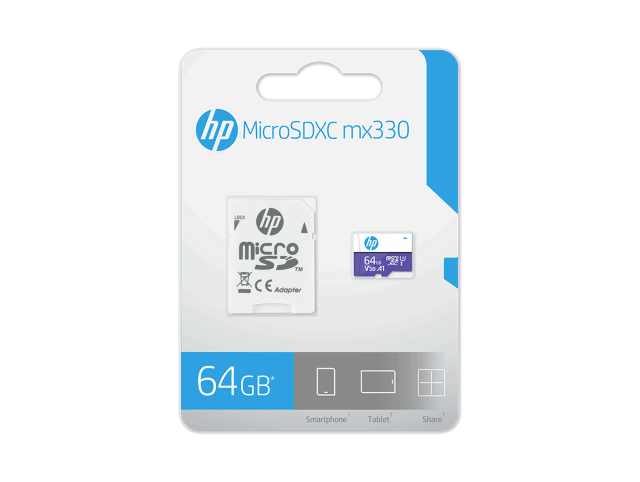 HP mx330 microSDXC™ Flash Memory Card 64GB 