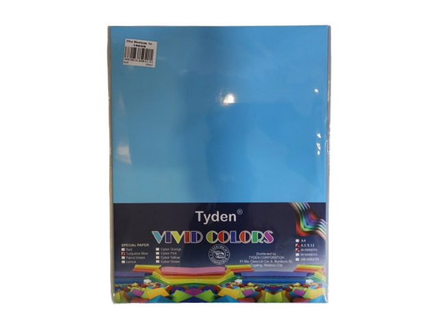 Tyden Vivid Color Paper 90 GSM Blue Letter 10s
