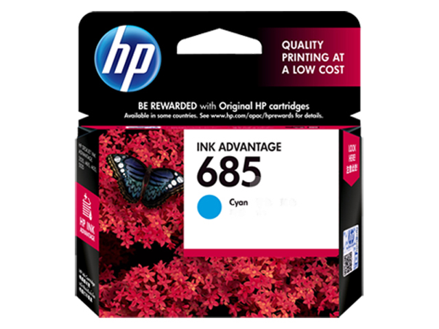 HP 685 Ink Cartridge HPCZ122AA Cyan