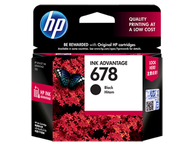 HP 678 Ink Cartridge HPCZ107AA Black