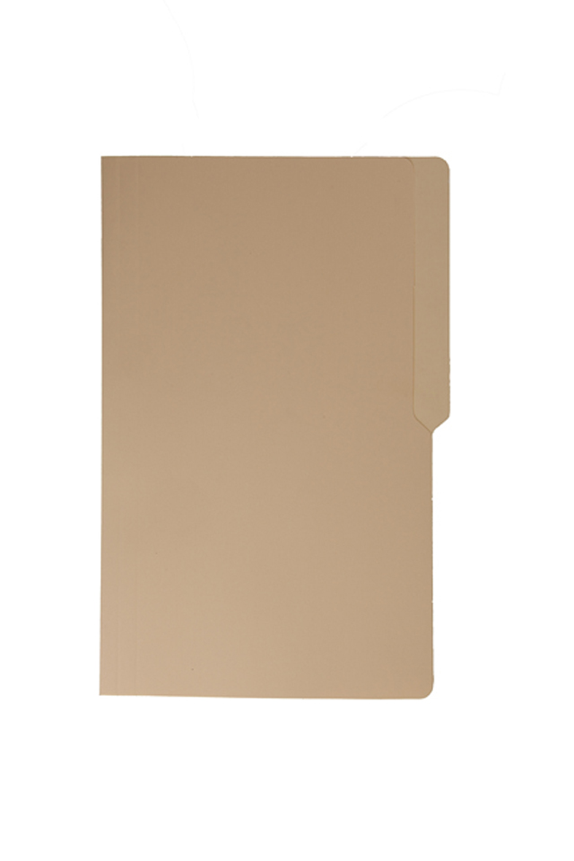 NonBrand Folder Pre-Punched 14PTS Legal Light Yellow 