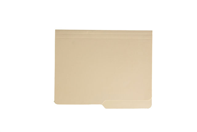 NonBrand Folder Pre-Punched 14PTS Letter Light Yellow 