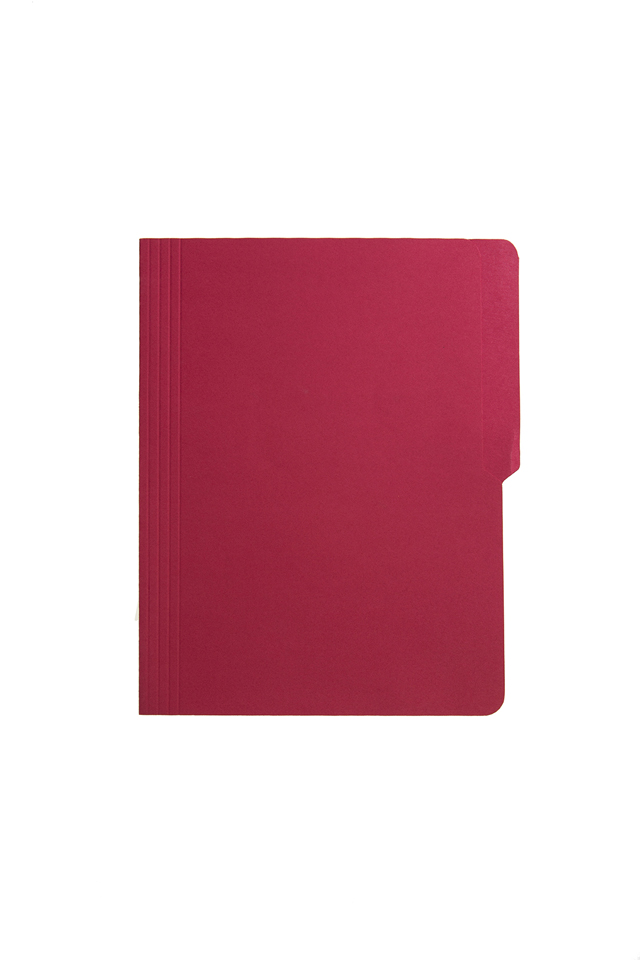 Click Folder Pre-Punched Letter Red