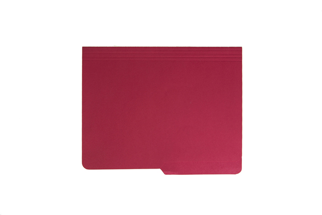 Click Folder Pre-Punched Letter Red
