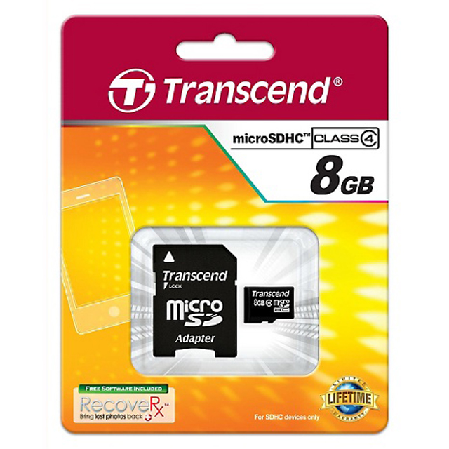 Transcend Micro SD Memory Card 8GB