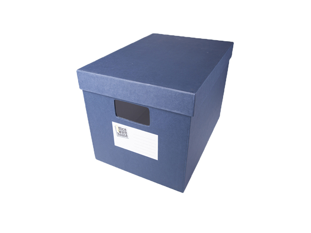 Office Warehouse Storage Box with Lid Legal Blue 
