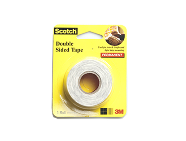 3M Scotch Double-Sided Tape White 24mmx10m
