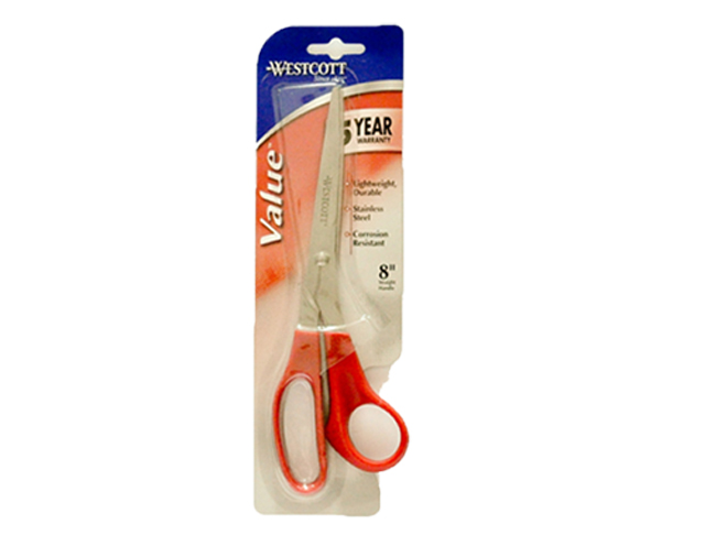 Westcott Scissors #40618 Value Straight Red 8