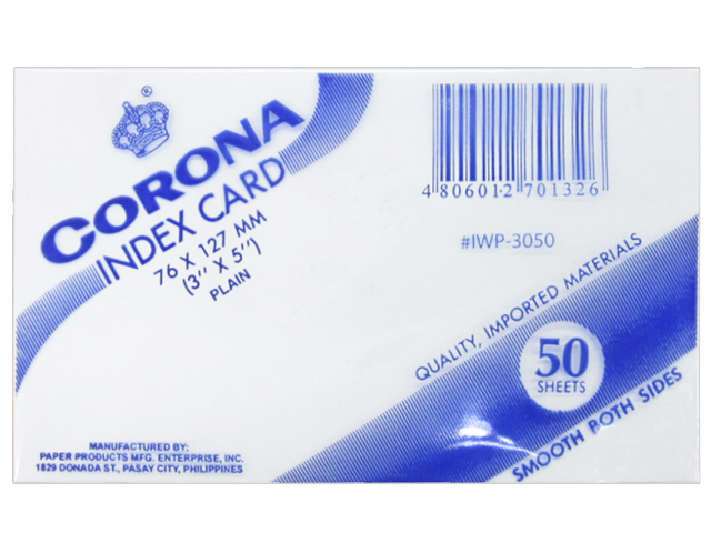 corona-index-card-3x5-white-50s-office-warehouse-inc