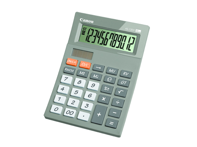 Canon Calculator AS-120V Gray 12 Digit