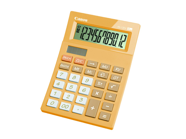 Canon Calculator AS-120V Orange 12 Digit
