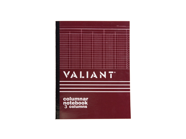 Valiant Columnar Book 3 Columns 50Lvs 8.5x14