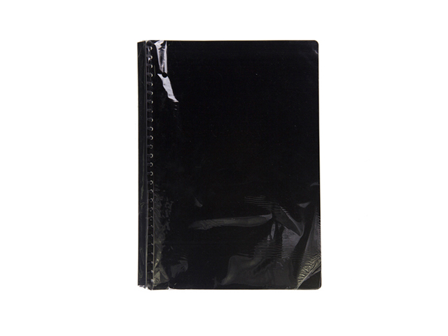Jodric Clear Book Refillable #B2720 27H Black Legal/20Sheets