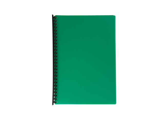 NonBrand Clear Book Refillable  #B2720  Green Legal 20Sheets