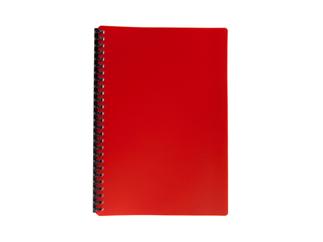 NonBrand Clear Book Refillable #B2720 Red Legal 20Sheets