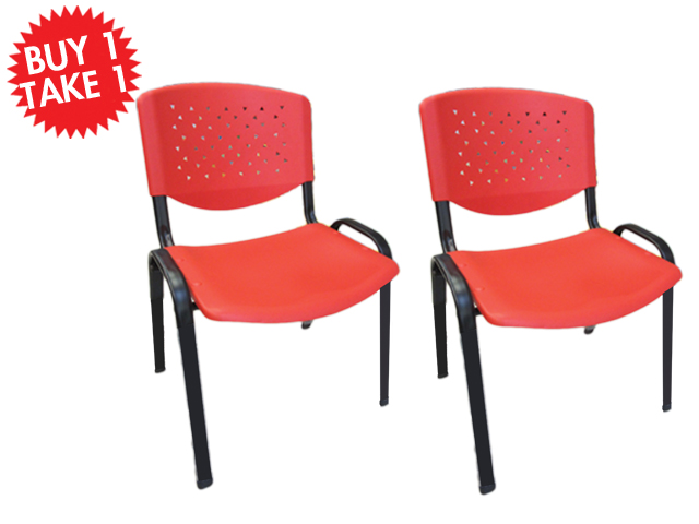 Multi-Purpose Chair CF-304PL Red Buy One Take One 