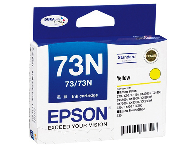 Epson 73N Ink Cartridge C13T105492 Yellow