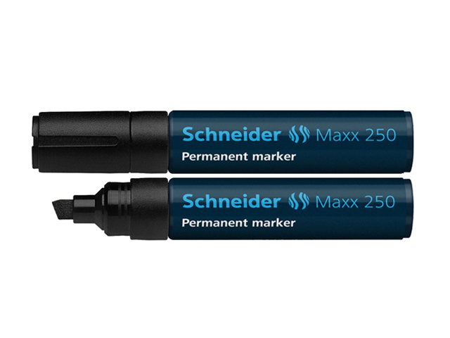 Schneider Maxx 250 Permanent Marker Chisel 2-7mm Black