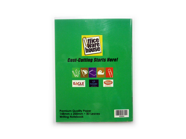 Office Warehouse Writing Notebook 80 Leaves