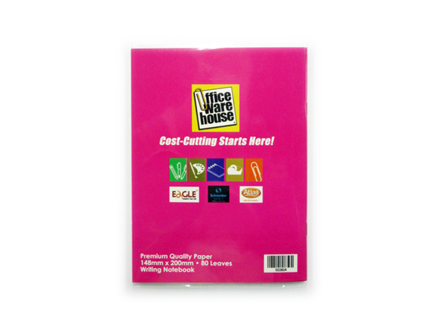 Office Warehouse Writing Notebook 80 Leaves