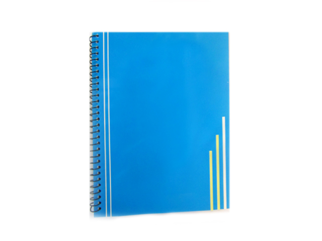 Office Warehouse Spiral Notebook w/Plastic 80LVS Asstd 