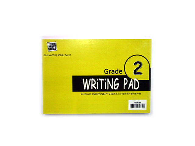 Office Warehouse Grade 2 Writing Pad 80Lvs 2pads/pack