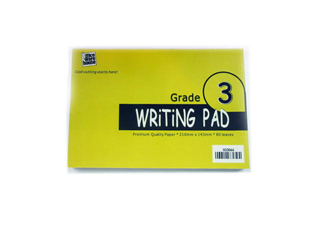 Office Warehouse Grade 3 Writing Pad 80Lvs 2pads/pack