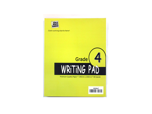 Office Warehouse Grade 4 Writing Pad 80Lvs 2pads/pack