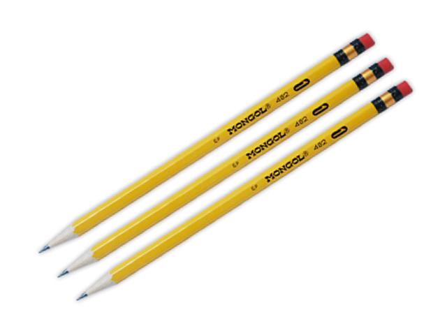 Mongol Pencil #1 Yellow 3s