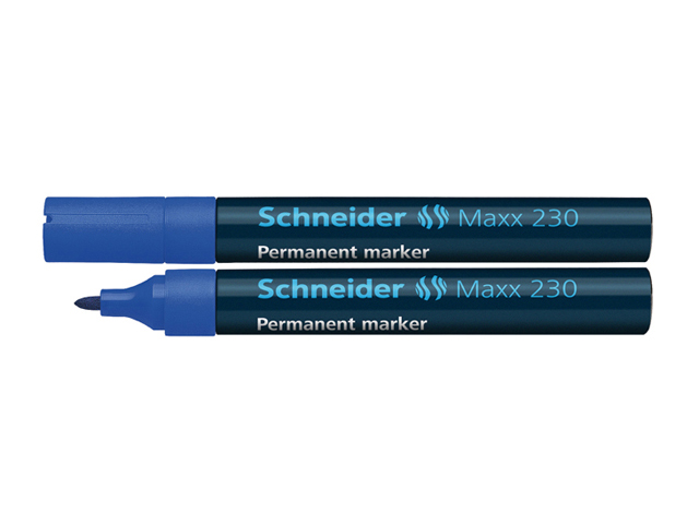 Schneider Maxx 230 Permanent Marker #123003 1-3mm Blue 