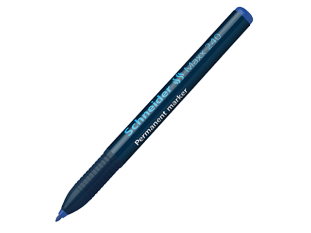 Schneider Maxx 240 Permanent Marker #124003 Bullet 1-2mm Blue