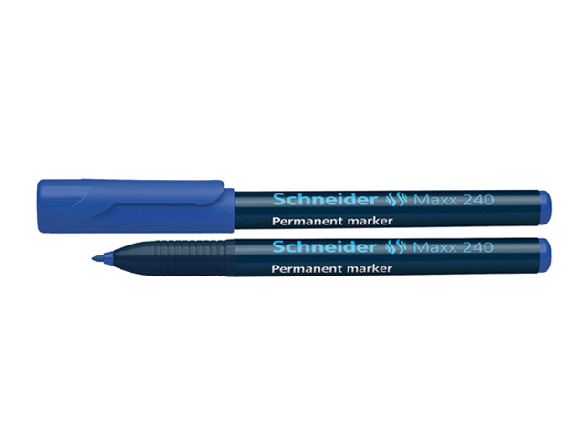 Schneider Maxx 240 Permanent Marker #124003 Bullet 1-2mm Blue