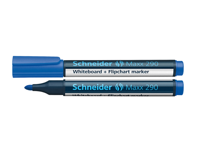 Schneider Maxx 290 Whiteboard and Flipchart Marker #129003 1-3mm Blue 