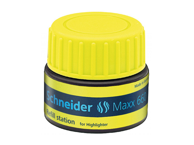 Schneider Max 660 Highlighter Refill Station Job 150 Yellow