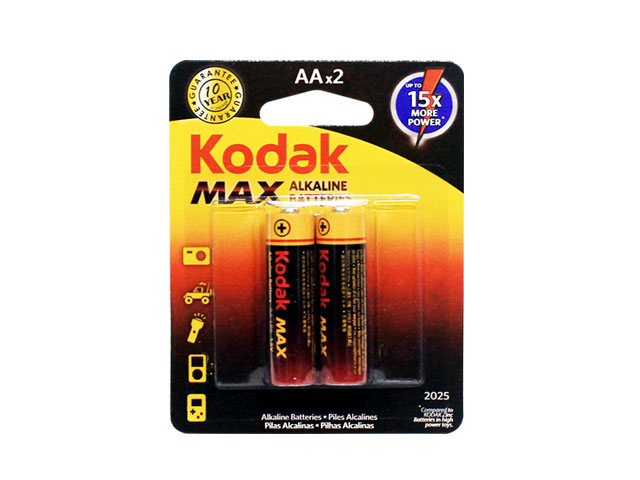 Kodak Max Alkaline Battery AA 2s