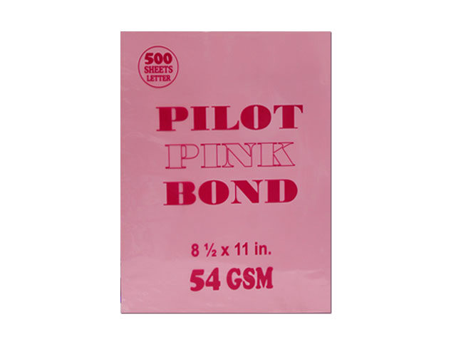 Pilot Colored Bond Paper Letter Pink 54gsm 500s