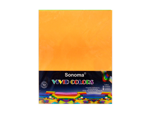 Sonoma Vivid Colors Colored Paper 10s Letter Orange