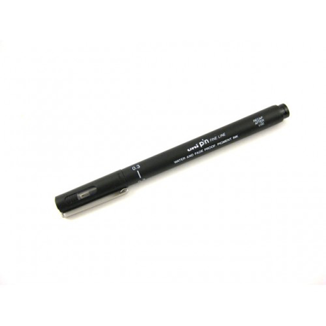 Uni Techical Pen Fine PIN03-200 Black 0.3