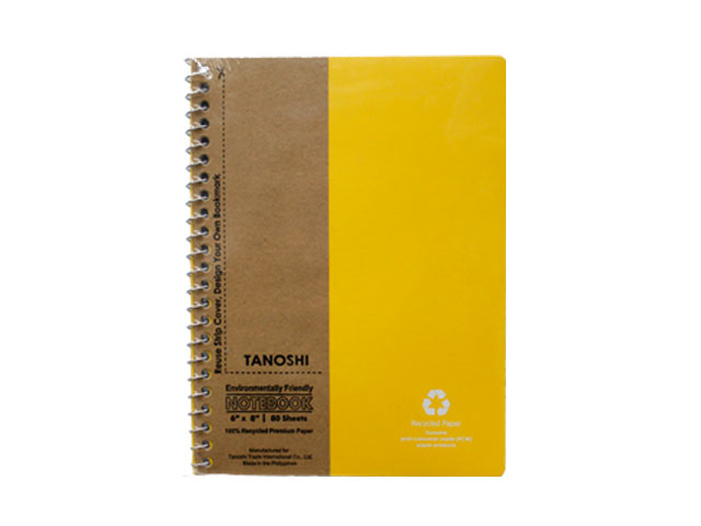 Tanoshi Spiral Notebook 80 Leaves