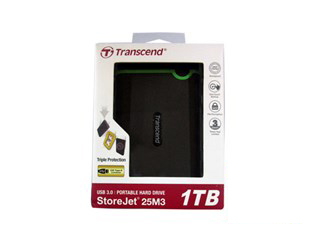 Transcend StoreJet 25M3 Portable Hard Drive 3.0 SATA 1TB 