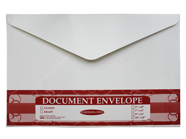 Click Envelope Document 5's White 9 x 12