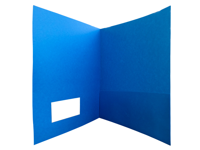 Star Paper Folder Presentation Blue Letter