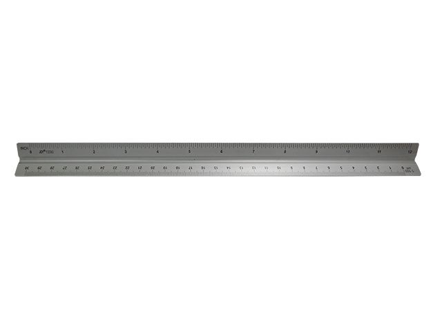 Joy Triangular Ruler Metal 12