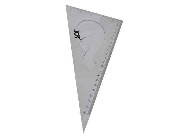 Joy Triangle Ruler 2025 Clear 25cm 